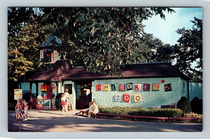 Belle Isle Childrens Zoo - Vintage Postcard (newer photo)